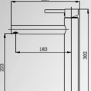 ברז גבוה לכיור – פיה קבועה