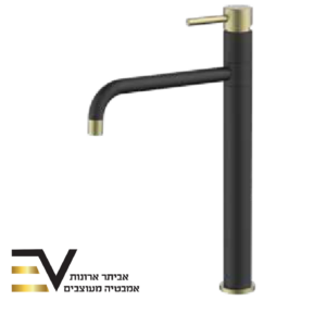 ברז פרח גבוה לכיור מונח – פיה מסתובבת