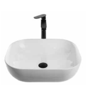 כיור חרס מרובע – גודל: 50/40/14 ס"מ