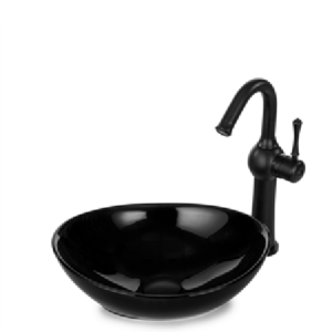 כיור חרס עגול מונח – גודל: 36/30/12 ס"מ