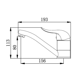 ברז נמוך ניקל מבריק 2305S
