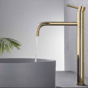 ברז פרח גבוה לכיור מונח – פיה מסתובבת