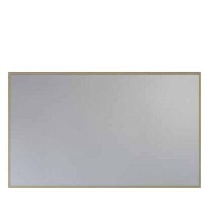 מראה קריסטל מלבנית מרחפת עם מסגרת זהב – מידות:  120/60 – 80/40