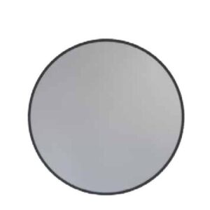 מראה קריסטל עגולה עם מסגרת שחורה – מידות: 50 – 70 – 80 ס"מ
