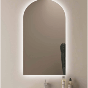 מראת קשת לאמבטיה 60/120 ס"מ עם תאורת לד – אור לבן/צהוב